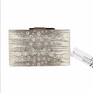 Marjory Harvey animal skin print clutch